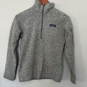Patagonia Women's Zip-Up Sweater in Heather Gray